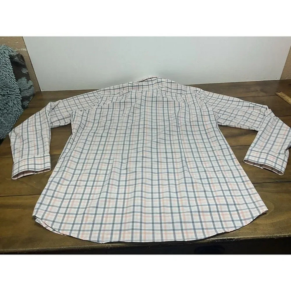 Mizzen + Main Mens Leeward Shirt XXL Trim Fit Check Stretch Long Sleeve - Picture 10 of 11